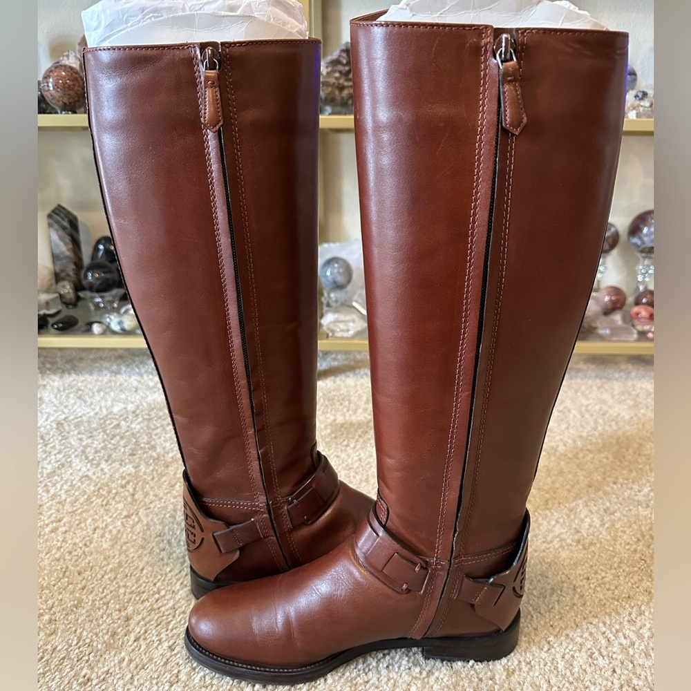 Tory Burch Leather Riding Boot - Picture 6 of 16